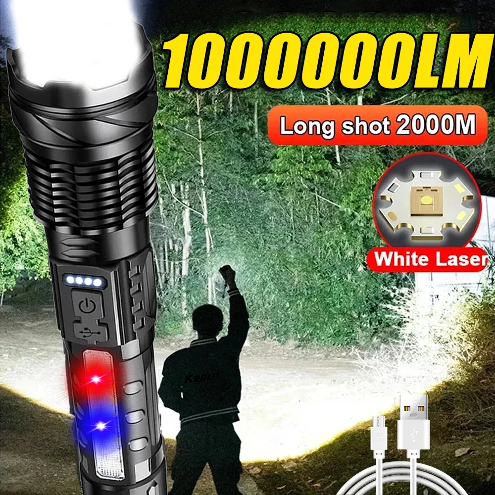 Powerful LED Flashlight Rechar - Fishing Light ulasan dan harga