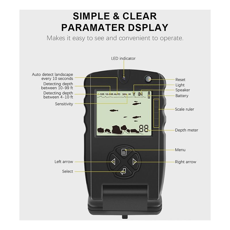 New Portable Fish Finder, Ice  - Fishing Depth Finder ulasan dan harga