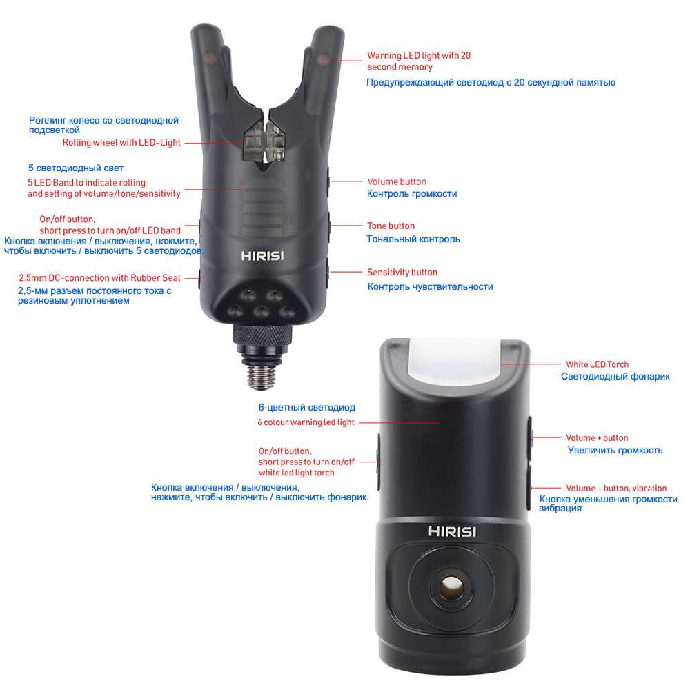 Hirisi Carp Fishing Alarm Set  - Bite Indicator ulasan dan harga