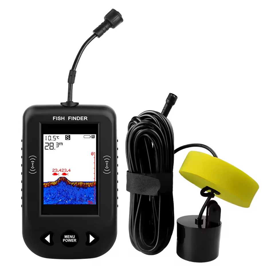 Alarm 100M Portable Sonar Fish - Fish Finder Transducer ulasan dan harga