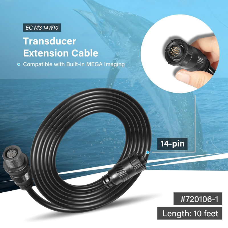 Transducer Extension Cable 10F - Fish Finder Transducer ulasan dan harga