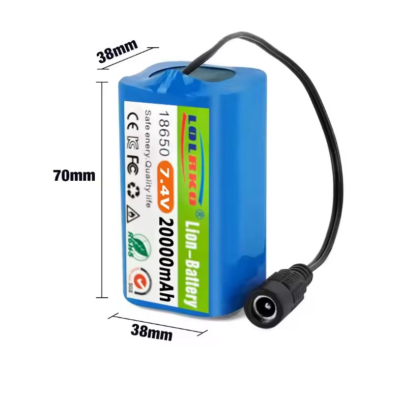 7.4V 20000mAh Battery with USB - Fish Finder Charger ulasan dan harga