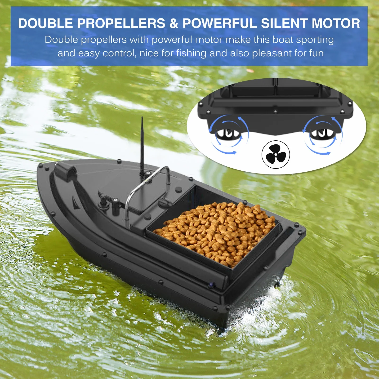 D16E GPS 12000mAh Fishing Bait - Fishing Gps ulasan dan harga
