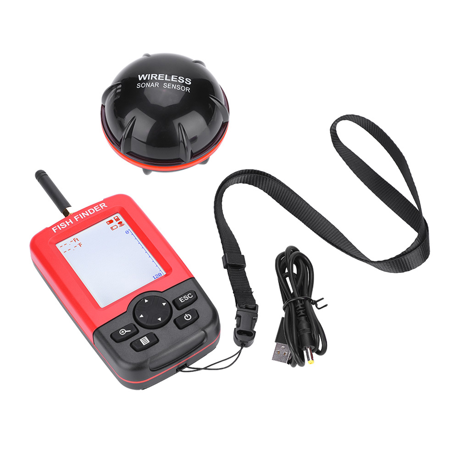 Sounder 100M Wireless Sonar Se - Fish Finder Gps ulasan dan harga