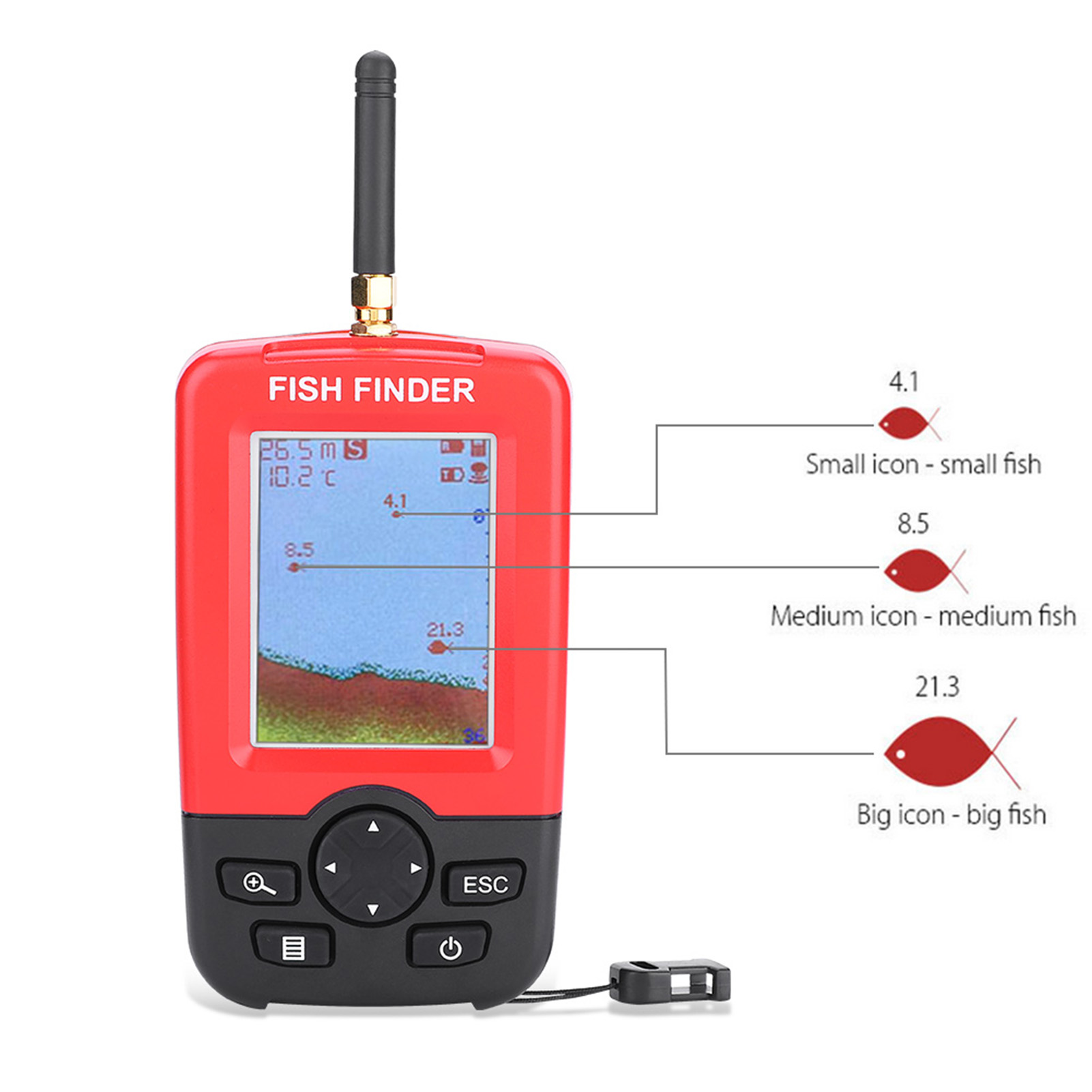 Sounder 100M Wireless Sonar Se - Fish Finder Gps ulasan dan harga