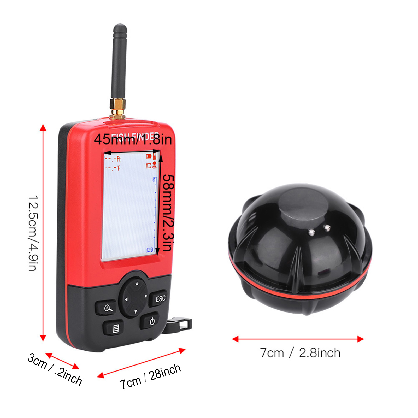 Sounder 100M Wireless Sonar Se - Fish Finder Gps ulasan dan harga