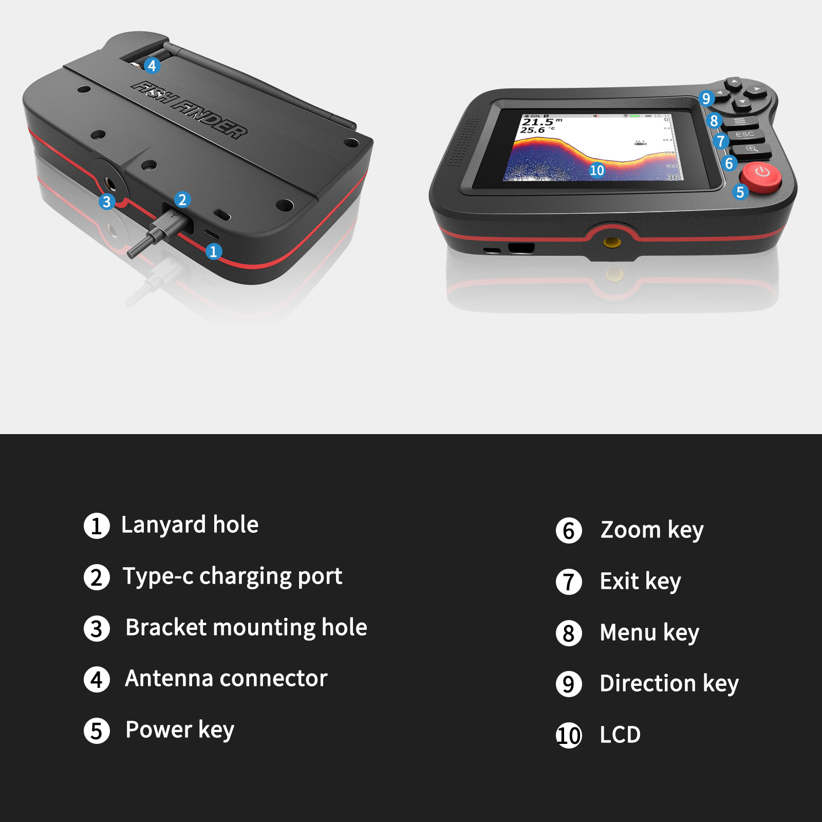 FindFish 200M Portable Fish Fi - Fishing Depth Finder ulasan dan harga