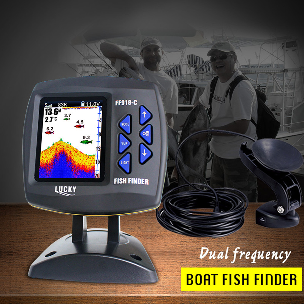 FF918-C100DS Color Screen Wire - Fishing Depth Finder ulasan dan harga